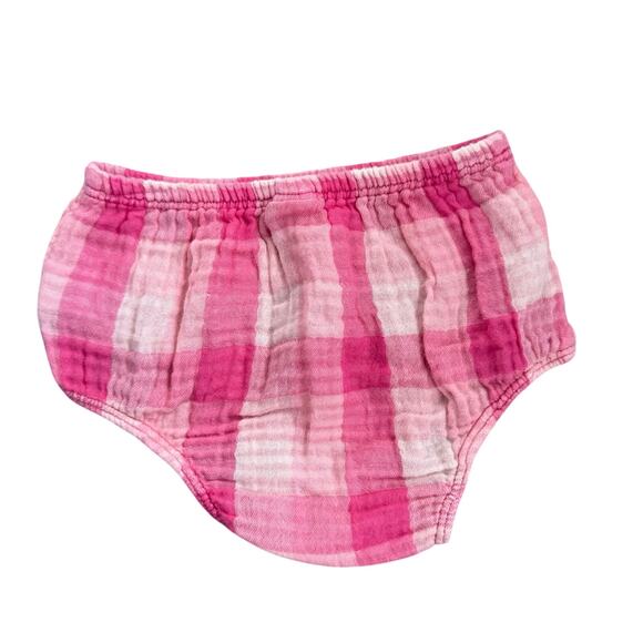 Tucker + Tate Pink Plaid Ruffle Top & Bloomer Set | 6M - Picture 5 of 7